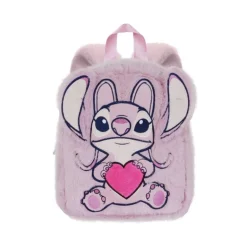 Mochila de Peluche Disney Lilo y Stitch Angel Rosa