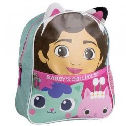 Mochila Escolar Infantil Gabby's Dollhouse de Poliéster Lila