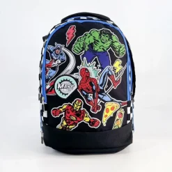 Mochila Escolar Mediana 41 cm Avengers en Poliéster Negro