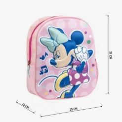 Mochila Infantil 3D de Minnie: Estilo y Comodidad