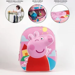 Mochila Infantil 3D Peppa Pig - Perfecta para los Pequeños Aventureros