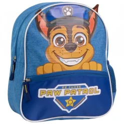 Mochila Infantil Escolar Paw Patrol, 100% Poliéster, Azul