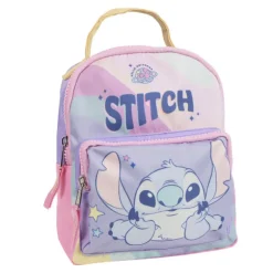 Mochila Infantil Tiempo Libre Stitch - Diseño Entrañable en Lila