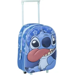 MOCHILA INFANTIL TROLLEY 3D STITCH