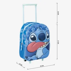 MOCHILA INFANTIL TROLLEY 3D STITCH