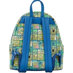 Mochila Loungefly Baby Yoda Cuadritos The Mandalorian