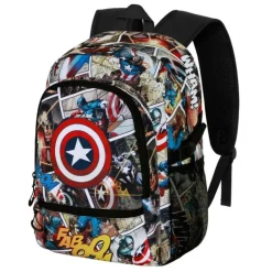 Mochila Marvel Capitán América Comic Fight FAN 2.2 Multicolor