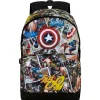 Mochila Marvel Capitán América Comic HS FAN 2.2, Multicolor