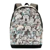 Mochila Minnie Mouse Drawing Gris Ripstop Resistente