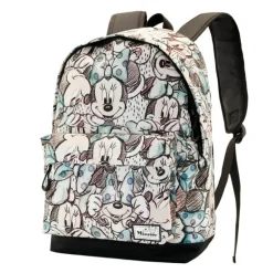 Mochila Minnie Mouse Drawing Gris Ripstop Resistente