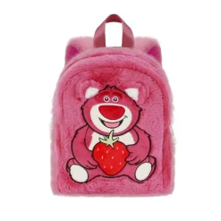 Mochila Plush Disney Lotso Cariñoso Fresa, Rosa