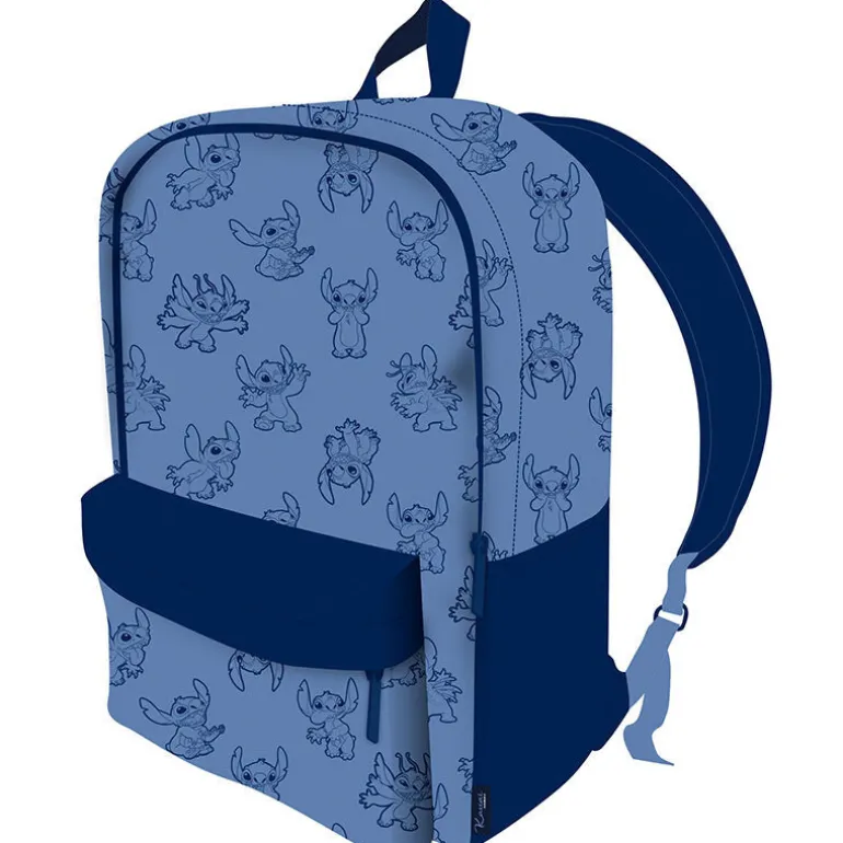 Mochila silueta Stitch azul 41cm
