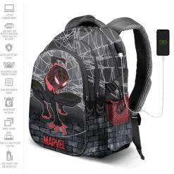 Mochila Spiderman Gris