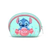 Monedero Oval Disney Lilo y Stitch Azul con Cremallera