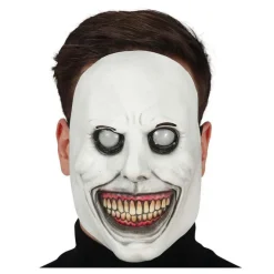 Máscara Blanca Sonriente Demoníaca de Látex