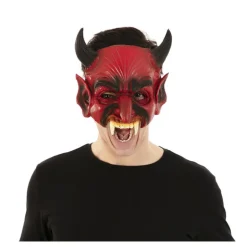 Máscara de Diablo con colmillo Eva de 31X17,5X5 cm