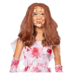 Máscara de Mujer Piezas de Puzzle con Pelo