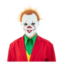 Máscara de Payaso de Plástico Diabólico