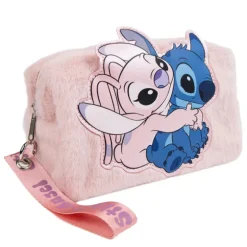 Neceser con pelito Angel y Stitch Disney