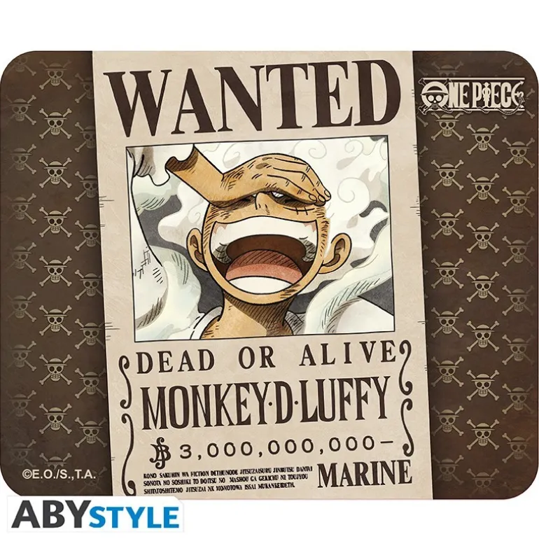 One Piece Alfombrilla de Ratón Wanted Luffy