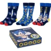 Pack 3 pares calcetines Sonic anillos