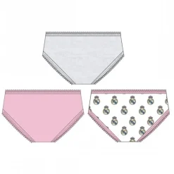 Pack Braguitas Real Madrid para Niñas 100% Algodón