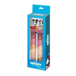 Pack de 2 Bolígrafos Disney Mickey y Minnie 10 Colores