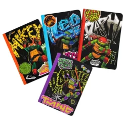 Pack de 4 cuadernos Tortugas Ninja A6