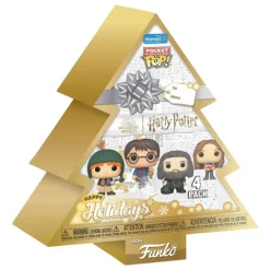 Pack de 4 Llaveros Funko POP! Arbol Navidad Harry Potter