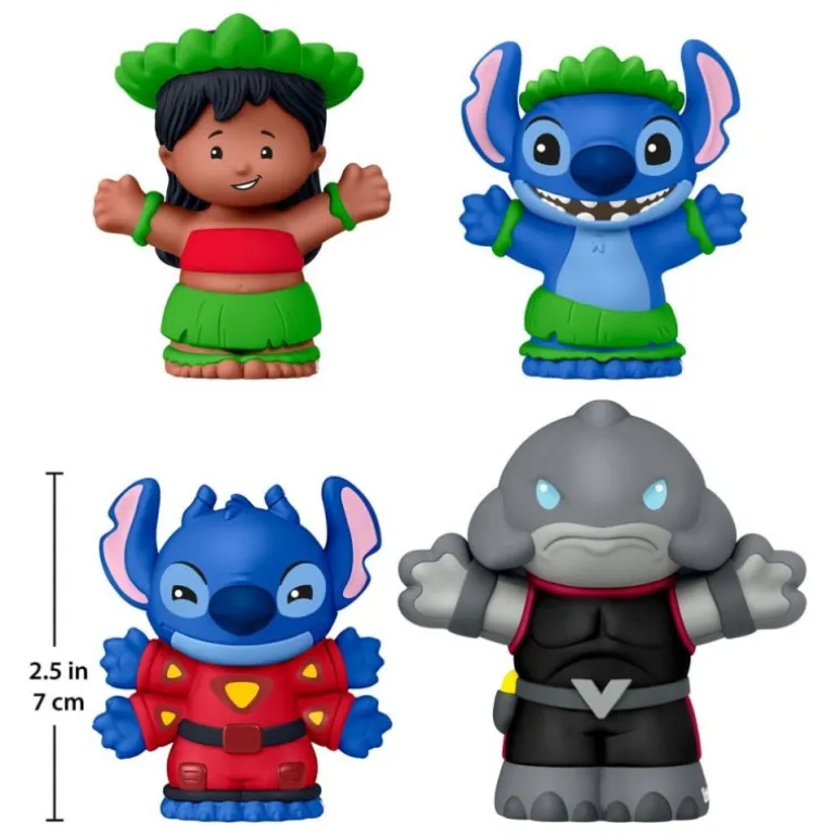 Pack de 4 Minifiguras Lilo & Stitch Fisher-Price Little People Collector