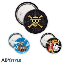 Pack de Chapas ONE PIECE - Calavera y Luffy