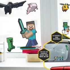 Pack de Vinilos Para Cristal Minecraft