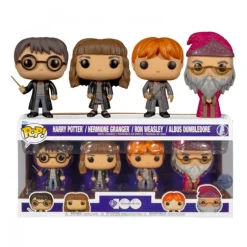 Pack Funko Pop Harry Potter: Harry, Hermione, Ron y Dumbledore