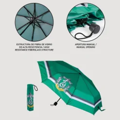 Paraguas plegable Slytherin Harry Potter