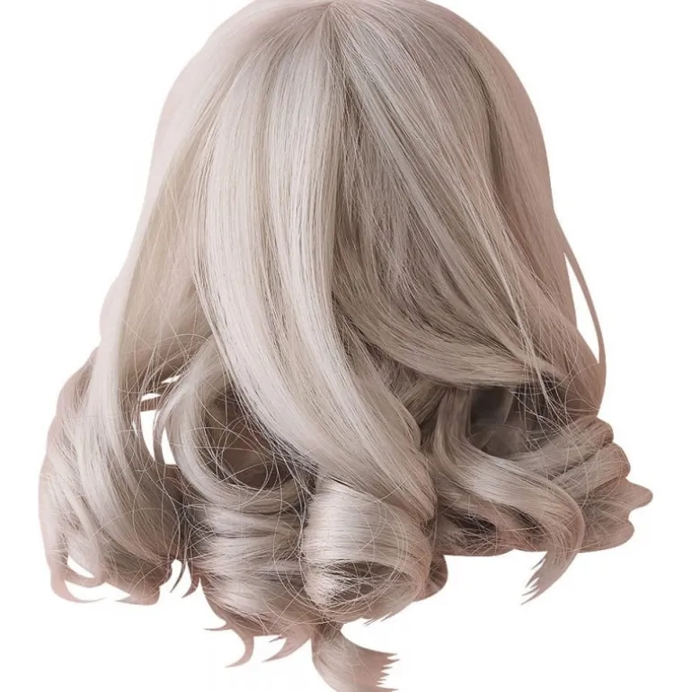 Peluca Ash Gray de Nendoroid Doll con Un Rizo por Good Smile Company