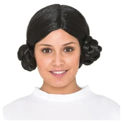 Peluca básica de Princesa Leia con Moños