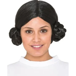 Peluca básica de Princesa Leia con Moños