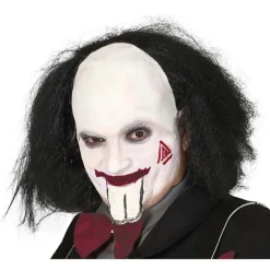 Peluca Calva con Pelo Negro de Jugador Asesino