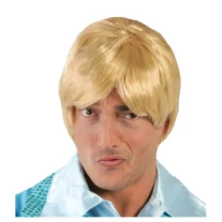 Peluca hombre rubia de pelo corto