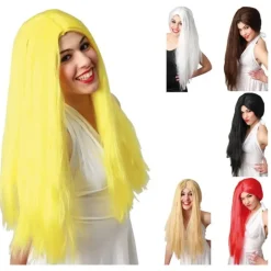 Peluca Larga Lisa en varios colores