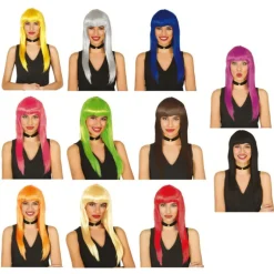 Peluca Lisa Larga de 120 g en varios colores
