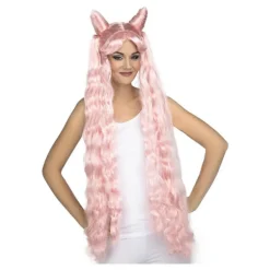 Peluca Manga Rosa con Moños