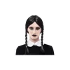 Peluca Negra con Trenzas Miércoles