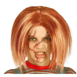 Peluca Roja de Muñeco Asesino Infantil