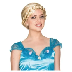 Peluca Rubia Medieval con Trenzas