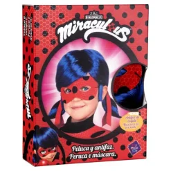 Peluca y Antifaz de Ladybug en caja para niña