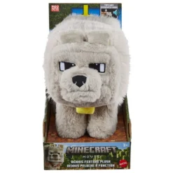Peluche Sonoro Dennis el Lobo de Minecraft 20 cm