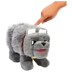 Peluche Sonoro Dennis el Lobo de Minecraft 20 cm