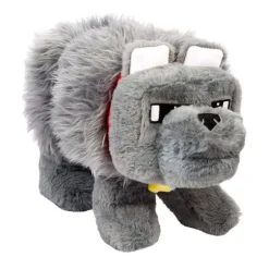 Peluche Sonoro Dennis el Lobo de Minecraft 20 cm