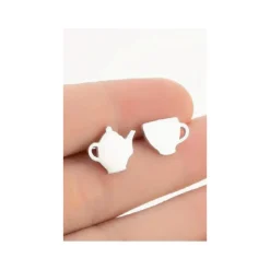 Pendientes acero Señora Potts y Chip Disney